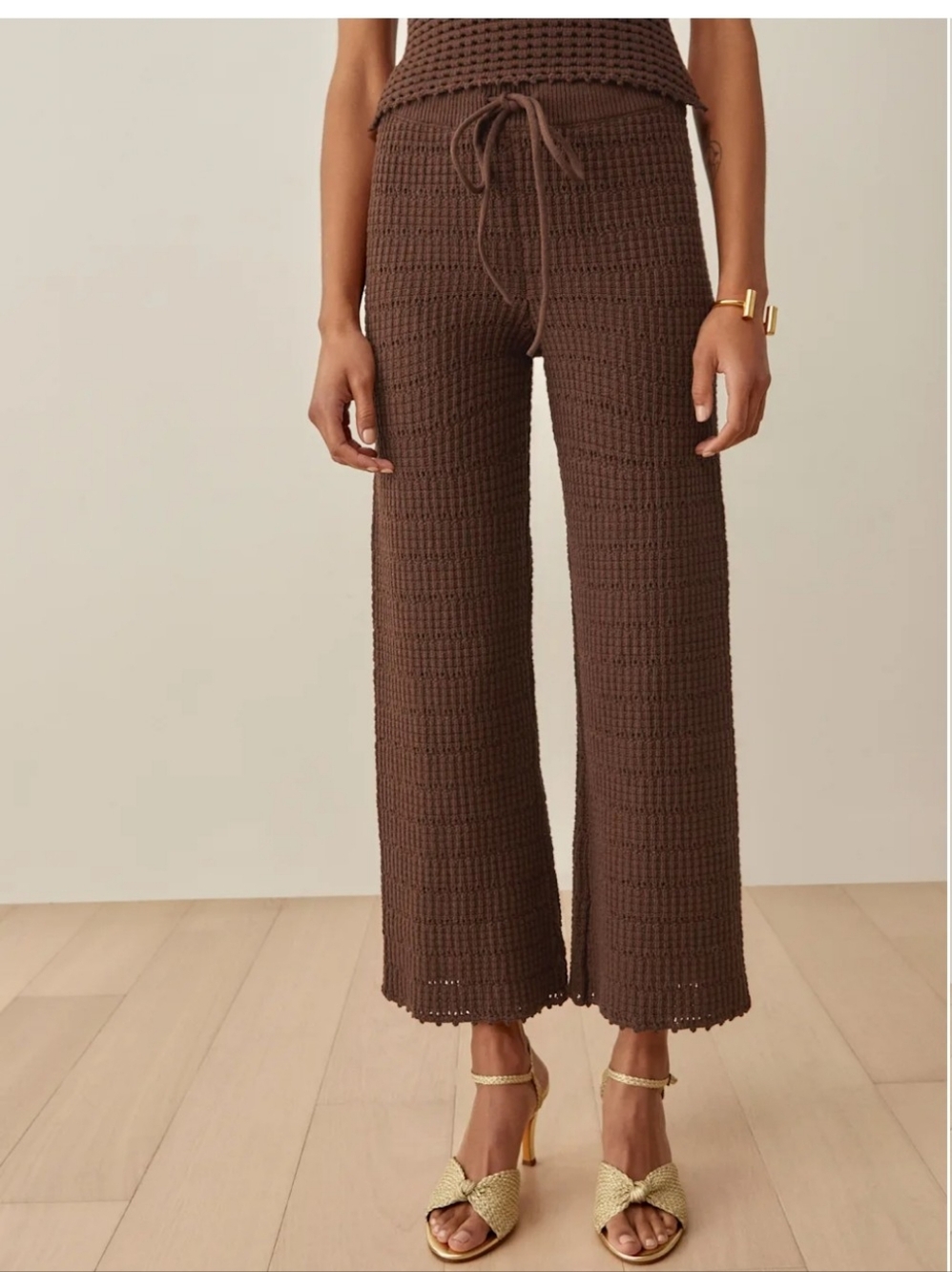 Reformation Marco Open Knit Pant